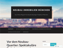 Tablet Screenshot of neubau-muenchen.com